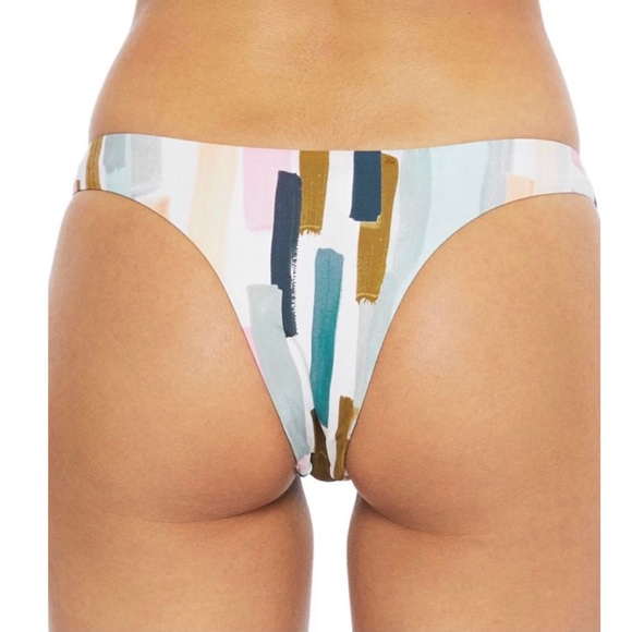 NEW THE BIKINI LAB STRIPED HIPSTER BIKINI BOTTOM - Picture 4 of 6
